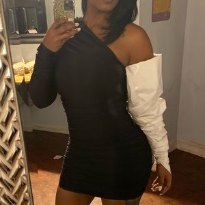 Angel Brinks black and white dress